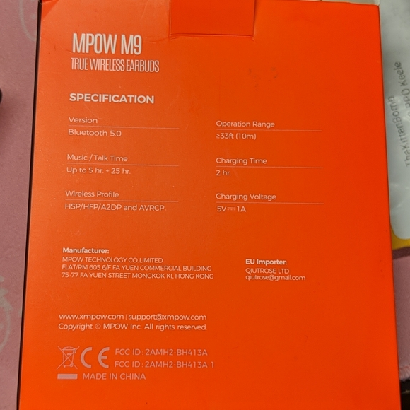 SOLD MPOW M9 True Wireless Earbuds - Picture 3 of 3